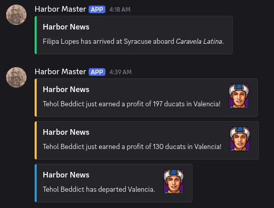 Profit ticker from a completed trade run